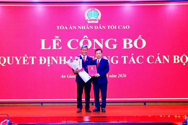Công bố Quyết định bổ nhiệm Chánh án TAND tỉnh An Giang