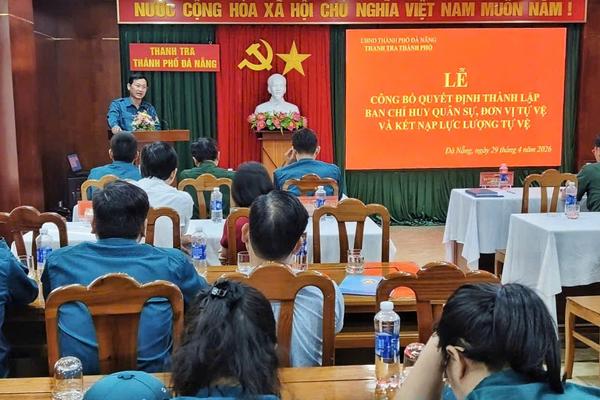 Công bố Quyết định thành lập Ban Chỉ huy Quân sự Thanh tra  thành phố Đà Nẵng