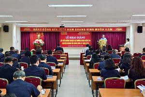 Khai giảng lớp bồi dưỡng Trưởng đoàn kiểm tra chuyên ngành Hải quan khóa 1/2026