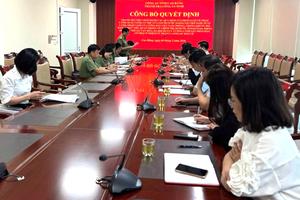 Công an tỉnh Cao Bằng: Công bố quyết định thanh tra về xuất nhập cảnh, phòng, chống khủng bố và bảo vệ mục tiêu quan trọng