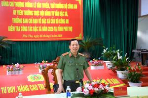 Thứ trưởng Bộ Công an kiểm tra công tác đặc xá tại Phú Thọ