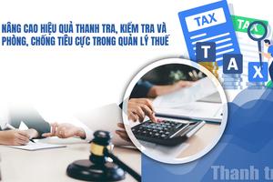 Nâng cao hiệu quả thanh tra, kiểm tra và phòng chống tiêu cực trong quản lý thuế