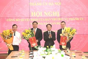 Hà Nội công bố các quyết định về công tác cán bộ