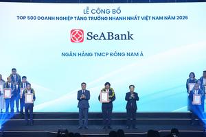 SeABank lần thứ 7 vào FAST500, củng cố nền tảng tăng trưởng bền vững