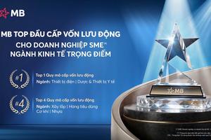 MB - Ngân hàng  top đầu cấp vốn lưu động cho doanh nghiệp SME thuộc ngành kinh tế trọng điểm