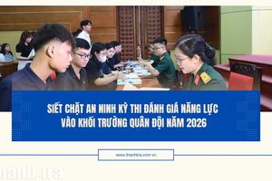 Siết chặt an ninh kỳ thi đánh giá năng lực vào khối trường quân đội năm 2026