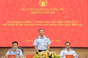 Đảng ủy Cục XIII triển khai thực hiện Nghị quyết Hội nghị Trung ương 2 khóa XIV