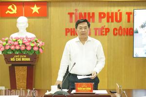Tiếp công dân, Chủ tịch tỉnh Phú Thọ chỉ đạo kiểm tra việc cấp sổ đỏ