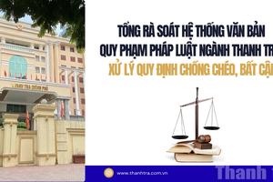 Tổng rà soát hệ thống văn bản quy phạm pháp luật ngành Thanh tra, xử lý quy định chồng chéo, bất cập