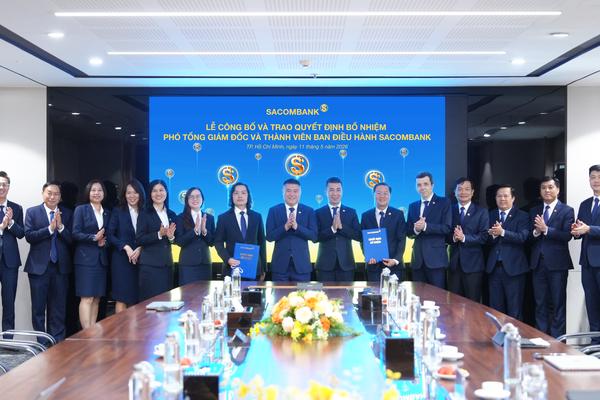SACOMBANK kiện toàn đội ngũ lãnh đạo cấp cao