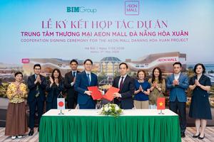 BIM Group ký kết hợp tác cùng AEONMALL Việt Nam tại dự án trung tâm thương mại hơn 4.300 tỷ đồng