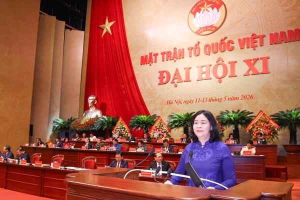 Bà Bùi Thị Minh Hoài giữ chức Chủ tịch UBTƯ MTTQ Việt Nam khóa mới