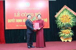 Bắc Ninh: Bổ nhiệm nữ Chánh án Tòa án Nhân dân tỉnh