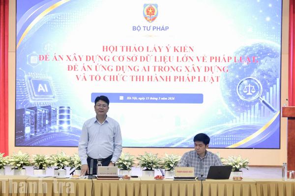 Xây dựng dữ liệu lớn pháp luật quốc gia: Nền tảng phát triển AI tư pháp