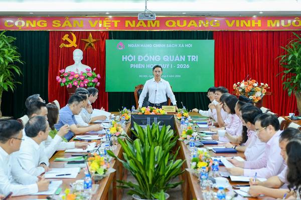Thống đốc Ngân hàng Nhà nước Phạm Đức Ấn chủ trì phiên họp thường kỳ Hội đồng quản trị NHCSXH quý I/2026