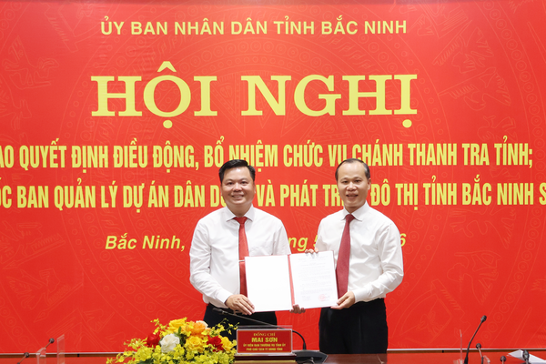 Bổ nhiệm ông Hồ Nguyên Hồng giữ chức Chánh Thanh tra tỉnh Bắc Ninh