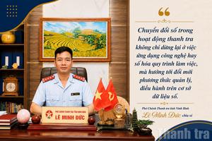 Thanh tra tỉnh Ninh Bình đưa dữ liệu vào quy trình xử lý công việc