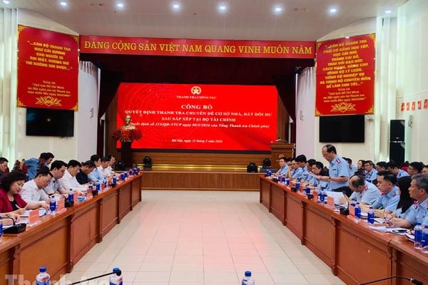 Hội nghị công bố Quyết định thanh tra chuyên đề cơ sở nhà, đất dôi dư sau sắp xếp tại Bộ Tài chính