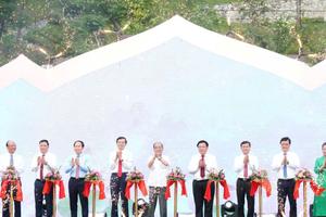 Nghệ An khánh thành thác 9 tầng tại khu mộ thân mẫu Bác Hồ