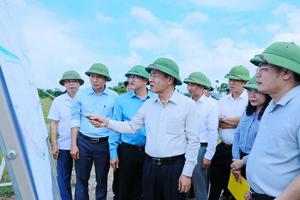 Bí thư Tỉnh ủy Thanh Hóa kiểm tra tuyến đường kết nối sân bay Thọ Xuân: Không để dự án dang dở kéo dài, đội vốn