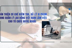 Hoàn thiện cơ chế kiểm tra, xử lý vi phạm trong quản lý lao động Việt Nam làm việc cho tổ chức nước ngoài