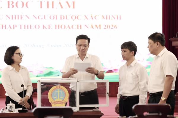 TAND Tối cao tổ chức bốc thăm lựa chọn người được xác minh tài sản, thu nhập năm 2026