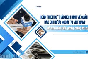 Hoàn thiện dự thảo Nghị định về quản lý báo chí nước ngoài tại Việt Nam: Đẩy mạnh hậu kiểm, phòng, chống tiêu cực