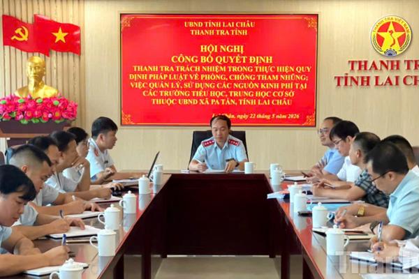 Lai Châu: Thanh tra việc sử dụng kinh phí tại các trường học ở Pa Tần