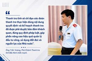 Bắc Ninh khẩn trương triển khai thanh tra chuyên đề các dự án tồn đọng, kéo dài