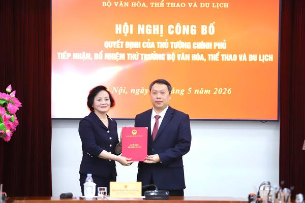 Công bố quyết định bổ nhiệm Thứ trưởng Bộ Văn hoá, Thể thao và Du lịch