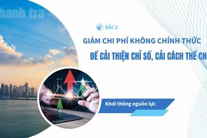 Bài 2: Giảm chi phí không chính thức để cải thiện chỉ số, cải cách thể chế