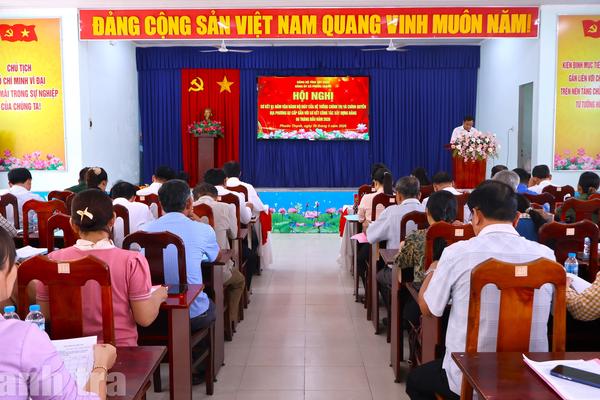 Chánh Thanh tra Tây Ninh dự sơ kết 1 năm vận hành chính quyền 2 cấp tại xã Thuận Mỹ và Phước Thạnh