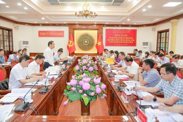 Đoàn kiểm tra, giám sát của Bộ Chính trị làm việc tại Thanh Hóa