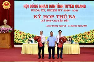 Tuyên Quang: Bầu bổ sung 2 Phó Chủ tịch UBND tỉnh nhiệm kỳ 2026 - 2031