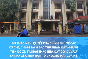 Thanh tra Chính phủ góp ý vào Dự thảo Nghị quyết xử lý nhà, đất dôi dư