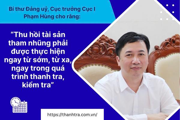 "Thu hồi tài sản tham nhũng phải thực hiện ngay trong quá trình thanh tra, kiểm tra"