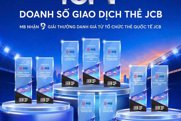 MB được JCB vinh danh với 09 giải thưởng danh giá