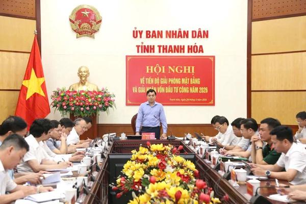 Thanh Hóa: Siết tiến độ giải ngân, gỡ khó khăn mặt bằng cho các dự án trọng điểm