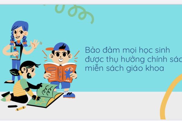 Bảo đảm học sinh được thụ hưởng chính sách miễn phí sách giáo khoa