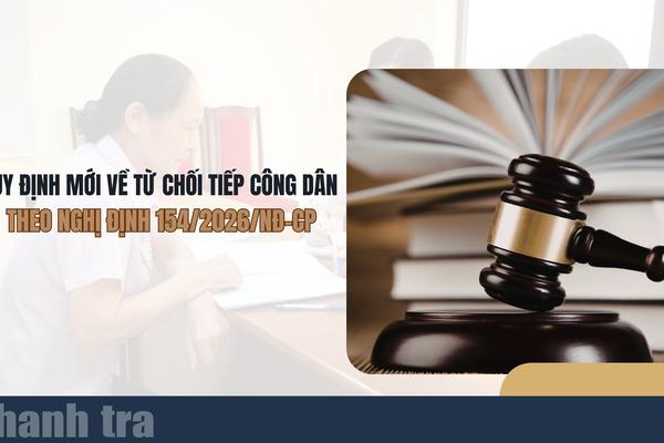 Quy định mới về từ chối tiếp công dân theo Nghị định 154/2026/NĐ-CP