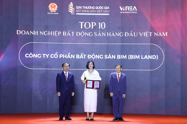 BIM Land được ghi nhận trong Top 10 doanh nghiệp bất động sản  hàng đầu Việt Nam