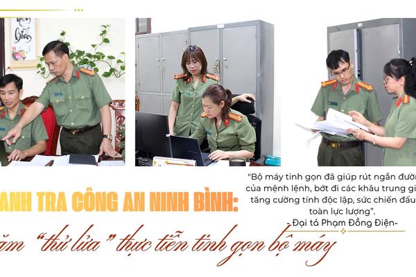 Thanh tra Công an Ninh Bình: 1 năm “thử lửa” thực tiễn tinh gọn bộ máy