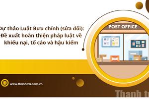 Dự thảo Luật Bưu chính (sửa đổi): Đề xuất hoàn thiện pháp luật về khiếu nại, tố cáo và hậu kiểm