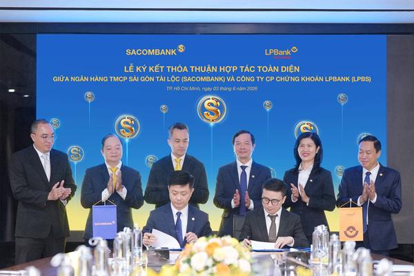 SACOMBANK và LPBS ký kết hợp tác toàn diện, gia tăng tiện ích và trải nghiệm khách hàng