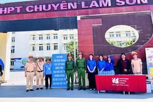 Công an Thanh Hoá tăng cường đảm bảo giao thông mùa thi