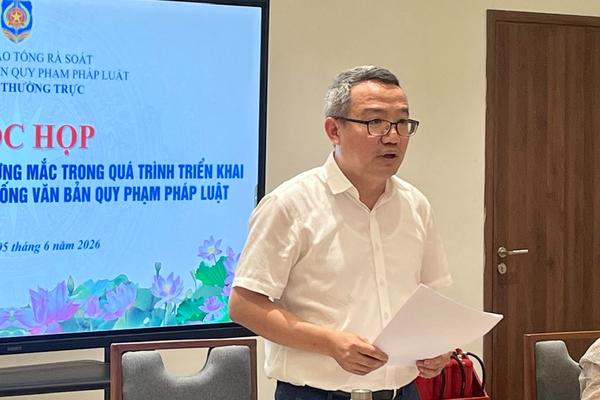 Tháo gỡ khó khăn trong tổng rà soát văn bản quy phạm pháp luật