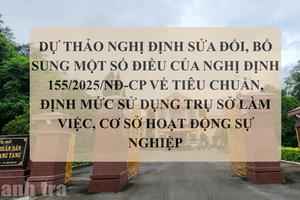 Thanh tra Chính phủ góp ý hoàn thiện dự thảo Nghị định sửa đổi về tiêu chuẩn, định mức sử dụng trụ sở làm việc
