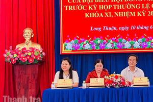 Chánh Thanh tra tỉnh Tây Ninh tiếp xúc cử tri xã Long Thuận và Long Chữ