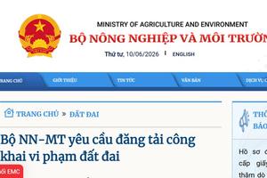Công khai thông tin vi phạm đất đai tại Thái Nguyên