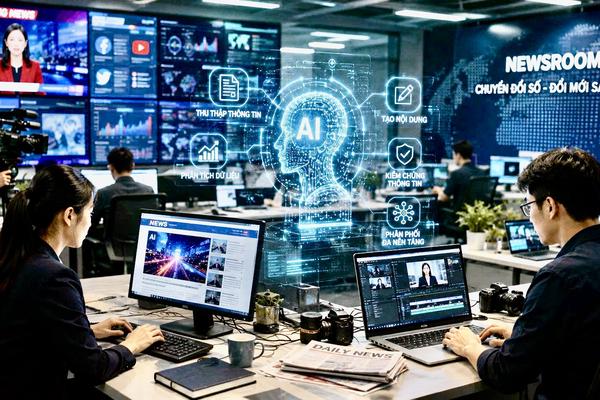 Bài 1: Trước làn sóng AI, báo chí Việt Nam đổi mới để giữ giá trị cốt lõi